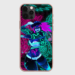 Чехол для iPhone 12 Pro Max KDA NEON DRAGONS LEAGUE OF LEGENDS НЕОНОВЫЕ ДРАКОН, цвет: 3D-светло-розовый