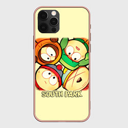 Чехол для iPhone 12 Pro Max Персонажи Южный парк South Park, цвет: 3D-светло-розовый