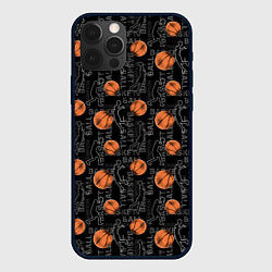 Чехол для iPhone 12 Pro Max BASKETBALL - Баскетбол, цвет: 3D-черный