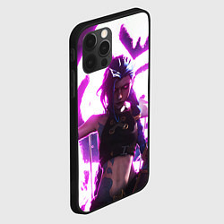 Чехол для iPhone 12 Pro Max Arcane League Of Legends JINX NEON, цвет: 3D-черный — фото 2