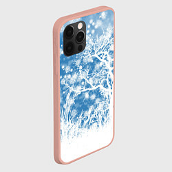 Чехол для iPhone 12 Pro Max Коллекция Зимняя сказка Зимний пейзаж W-1, цвет: 3D-светло-розовый — фото 2