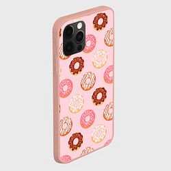 Чехол для iPhone 12 Pro Max Pink donuts, цвет: 3D-светло-розовый — фото 2