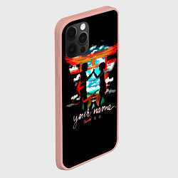 Чехол для iPhone 12 Pro Max Taki and Mitsuha - Your Name, цвет: 3D-светло-розовый — фото 2