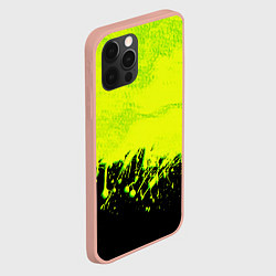 Чехол для iPhone 12 Pro Max НЕОНОВЫЕ БРЫЗГИ КРАСКИ, цвет: 3D-светло-розовый — фото 2
