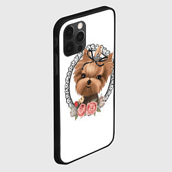 Чехол для iPhone 12 Pro Max Йорк в рамке, цвет: 3D-черный — фото 2