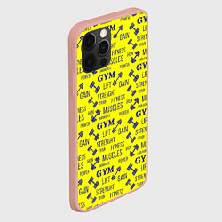 Чехол для iPhone 12 Pro Max GYM Спортзал, цвет: 3D-светло-розовый — фото 2