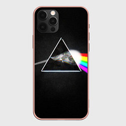 Чехол для iPhone 12 Pro Max PINK FLOYD - ПИНК ФЛОЙД ГЛИТЧ, цвет: 3D-светло-розовый