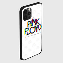 Чехол для iPhone 12 Pro Max PINK FLOYD LOGO ПИНК ФЛОЙД ГЛИТЧ, цвет: 3D-черный — фото 2