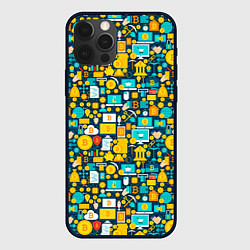 Чехол для iPhone 12 Pro Max Трейдер Криптовалют, цвет: 3D-черный