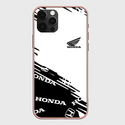 Чехол для iPhone 12 Pro Max Honda sport pattern, цвет: 3D-светло-розовый