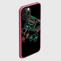 Чехол для iPhone 12 Pro Max SEGA, цвет: 3D-малиновый — фото 2