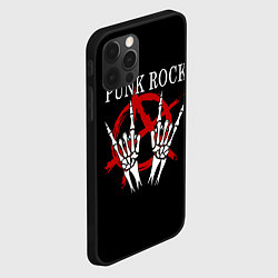 Чехол для iPhone 12 Pro Max Punk Rock Панки Хой, цвет: 3D-черный — фото 2