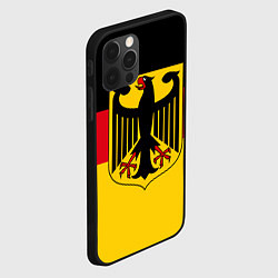 Чехол для iPhone 12 Pro Max Германия - Germany, цвет: 3D-черный — фото 2