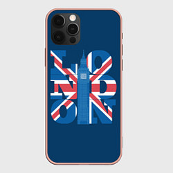 Чехол для iPhone 12 Pro Max LONDON Лондон, цвет: 3D-светло-розовый