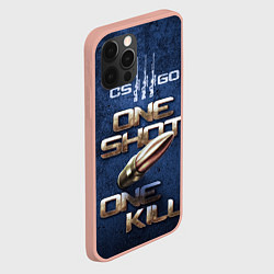 Чехол для iPhone 12 Pro Max One Shot One Kill CS GO, цвет: 3D-светло-розовый — фото 2