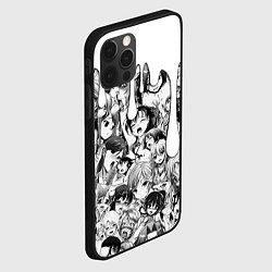 Чехол для iPhone 12 Pro Max АХЕГАО - AHEGAO ПОДТЕКИ, цвет: 3D-черный — фото 2