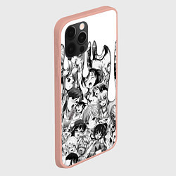 Чехол для iPhone 12 Pro Max АХЕГАО - AHEGAO ПОДТЕКИ, цвет: 3D-светло-розовый — фото 2