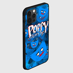 Чехол для iPhone 12 Pro Max Poppy Playtime Pattern background, цвет: 3D-черный — фото 2