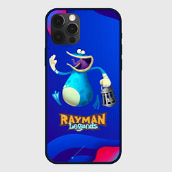 Чехол для iPhone 12 Pro Max Синий globox Rayman, цвет: 3D-черный