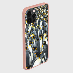 Чехол для iPhone 12 Pro Max Пингвины Penguins, цвет: 3D-светло-розовый — фото 2