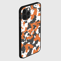 Чехол для iPhone 12 Pro Max Orange Camo, цвет: 3D-черный — фото 2