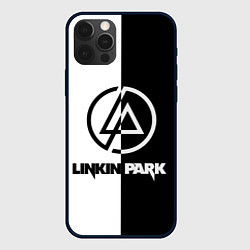 Чехол для iPhone 12 Pro Max Linkin Park ЧБ, цвет: 3D-черный