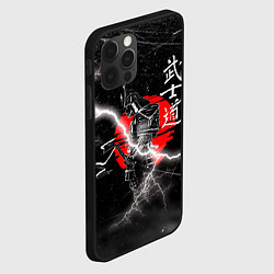 Чехол для iPhone 12 Pro Max Самурай Бусидо Иероглифы Samurai Lightning, цвет: 3D-черный — фото 2