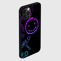 Чехол для iPhone 12 Pro Max Neon Bored Half pattern, цвет: 3D-черный — фото 2