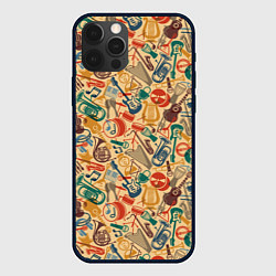 Чехол для iPhone 12 Pro Max Инструменты Музыкальные, цвет: 3D-черный