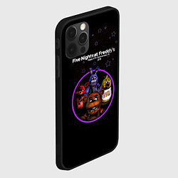 Чехол для iPhone 12 Pro Max Five Nights at Freddys - персонажи из игры, цвет: 3D-черный — фото 2