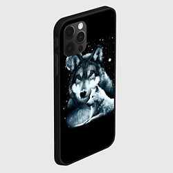 Чехол для iPhone 12 Pro Max Ночные Волки, цвет: 3D-черный — фото 2