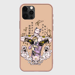 Чехол для iPhone 12 Pro Max KILLER QUEEN Йошикаге Кира JOJO PART 4, цвет: 3D-светло-розовый