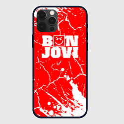 Чехол iPhone 12 Pro Max Bon jovi Трещины