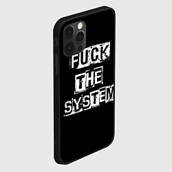 Чехол для iPhone 12 Pro Max FACK THE SYSTEM, цвет: 3D-черный — фото 2