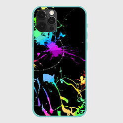 Чехол для iPhone 12 Pro Max Neon vanguard fashion pattern, цвет: 3D-мятный