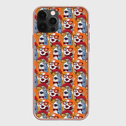 Чехол для iPhone 12 Pro Max Собаки Бассет-Хаунд, цвет: 3D-светло-розовый