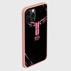 Чехол для iPhone 12 Pro Max Bts бтс, цвет: 3D-светло-розовый — фото 2