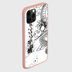 Чехол для iPhone 12 Pro Max ТОКЙИСКИЕ МСТИТЕЛИ ЧЁРНО БЕЛЫЙ TOKYO REVENGERS, цвет: 3D-светло-розовый — фото 2