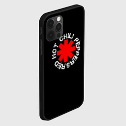 Чехол для iPhone 12 Pro Max Red Hot Chili Peppers Rough Logo, цвет: 3D-черный — фото 2