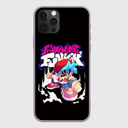 Чехол для iPhone 12 Pro Max Friday Night Funkin Boyfrend, цвет: 3D-серый
