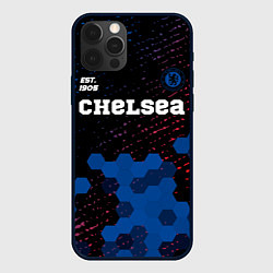 Чехол для iPhone 12 Pro Max CHELSEA Chelsea Est 1905 Графика, цвет: 3D-черный