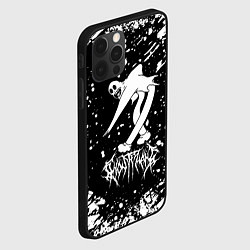 Чехол для iPhone 12 Pro Max Ghostemane texture, цвет: 3D-черный — фото 2