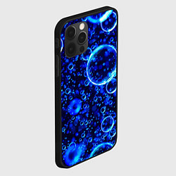 Чехол для iPhone 12 Pro Max Пузыри воздуха в воде Pattern, цвет: 3D-черный — фото 2