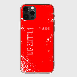 Чехол для iPhone 12 Pro Max ЛЕД ЗЕППЕЛИН LED ZEPPELIN, цвет: 3D-светло-розовый