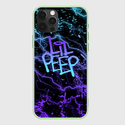 Чехол iPhone 12 Pro Max Lil peep neon молнии