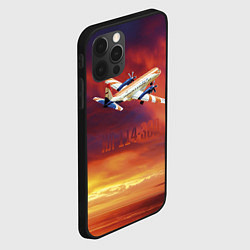 Чехол для iPhone 12 Pro Max Самолет Ил 114-300, цвет: 3D-черный — фото 2