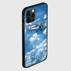 Чехол для iPhone 12 Pro Max Самолет Ан-2, цвет: 3D-черный — фото 2