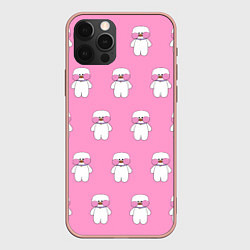 Чехол для iPhone 12 Pro Max ЛАЛАФАНФАН на розовом фоне, цвет: 3D-светло-розовый