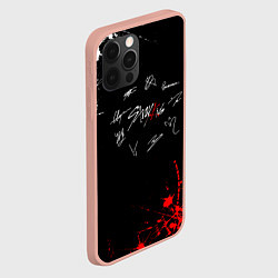 Чехол для iPhone 12 Pro Max Stray kids Автографы, цвет: 3D-светло-розовый — фото 2