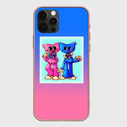 Чехол для iPhone 12 Pro Max Хагги Вагги и Кисси Мисси, цвет: 3D-светло-розовый
